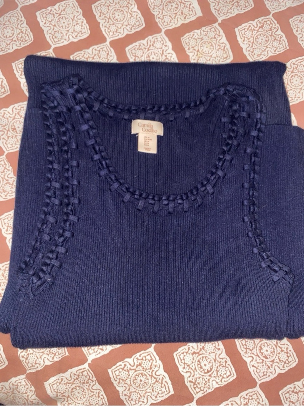 Camila
Coelho Revolve Rib Knit Maxi Dress in Navy, sz Medium - Picture 2 of 7